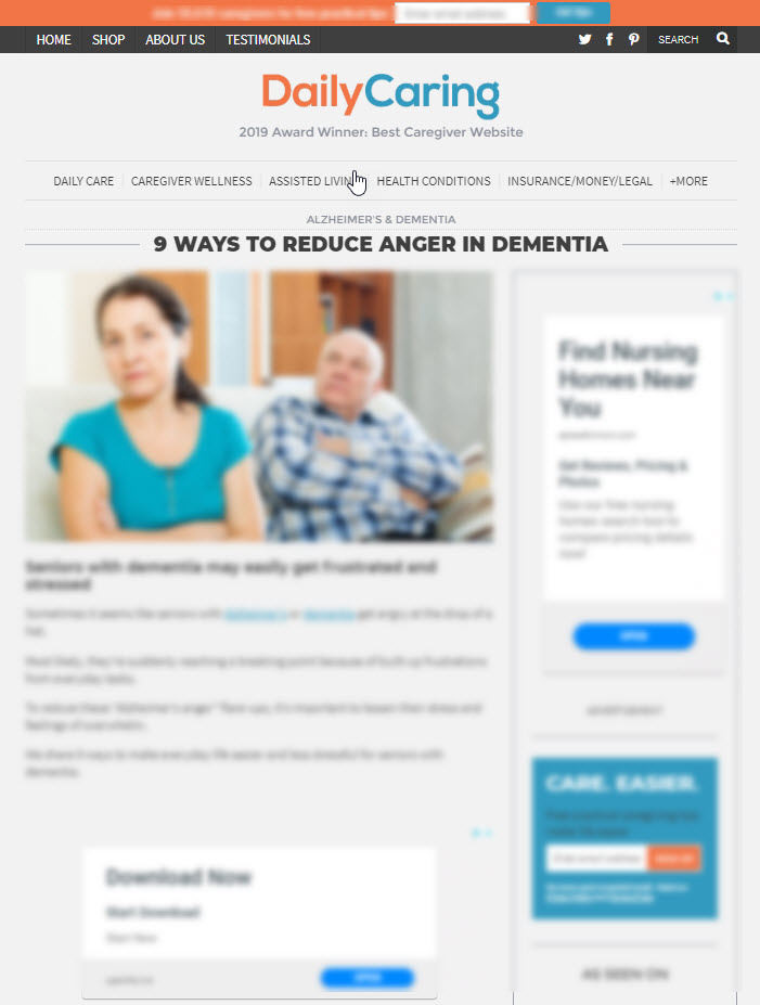 9 Ways to Reduce Anger in Dementia