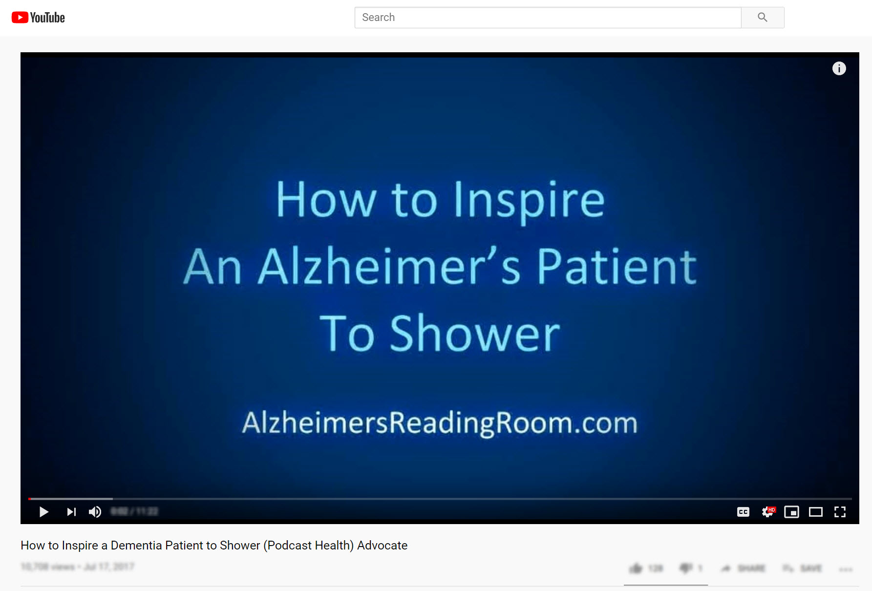 How to Inspire a Dementia Patient to Shower