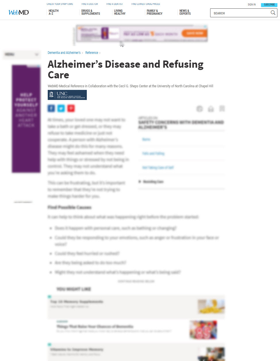 Alzheimer’s Disease and Refusing Care