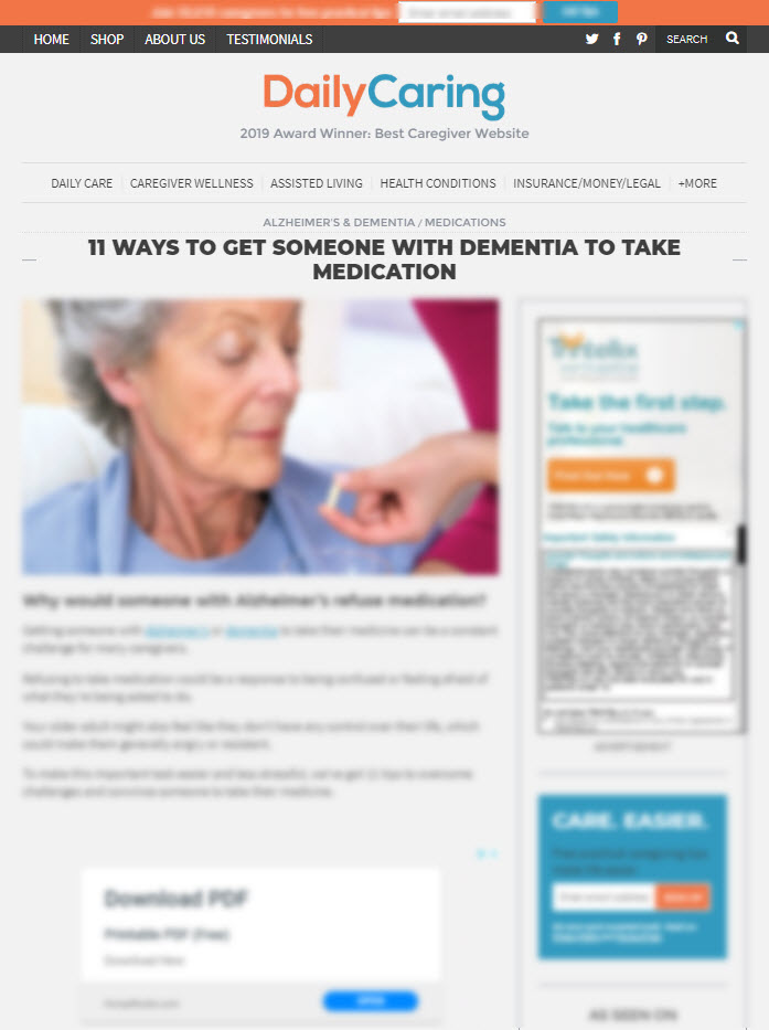 11 Ways to Get Someone with Dementia to Take Medication