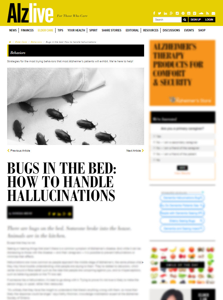 Bugs in the Bed:  How to Handle Hallucinations
