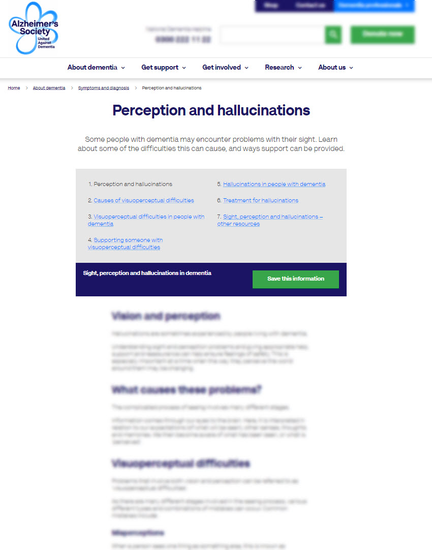 Perception and Hallucinations