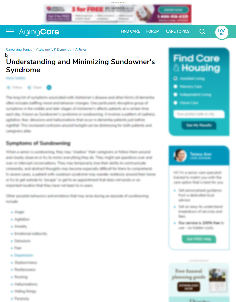 Understanding and Minimizing Sundowner's Syndrome