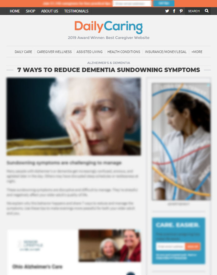 7 Ways to Reduce Dementia Sundowning Symptoms