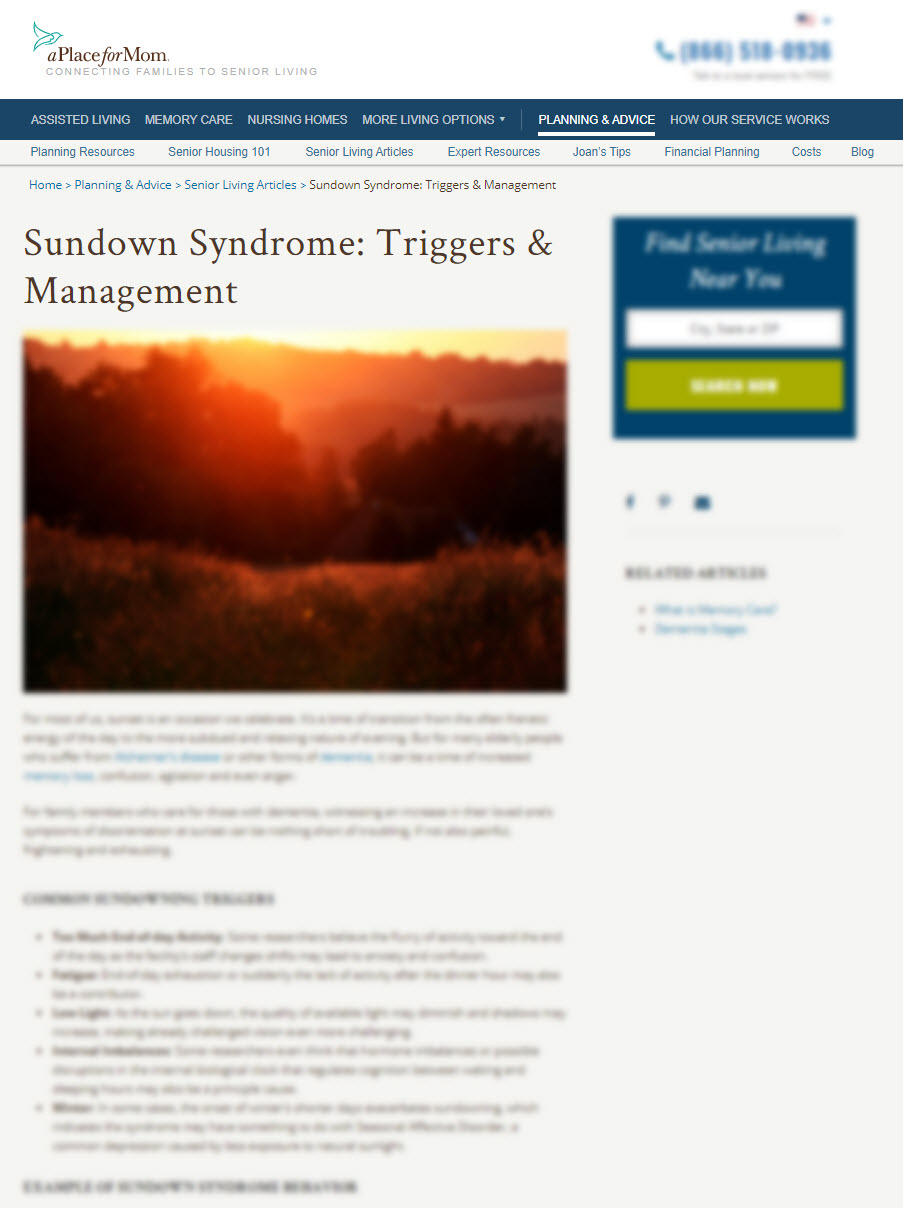 Sundown Syndrome: Triggers & Management