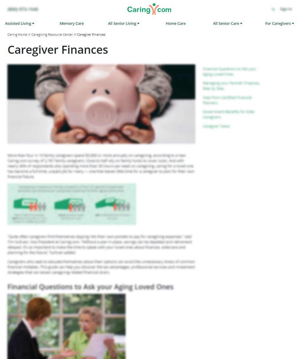 Caregiver Finances