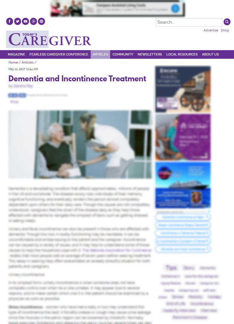 Dementia and Incontinence Treatment
