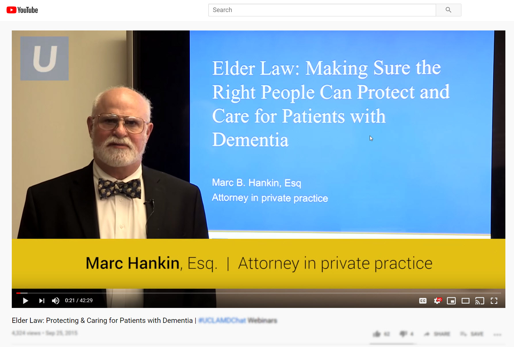 Elder Law: Protecting & Caring for Patients with Dementia