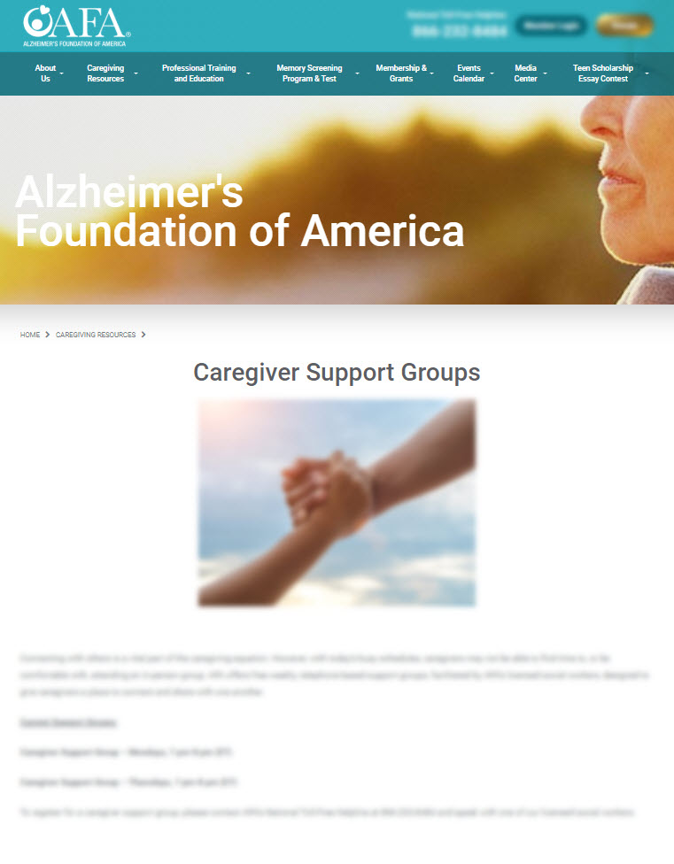 Caregiver Support Groups